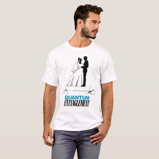Quantumのもつれの結婚のTシャツ Tシャツ (正面フル)