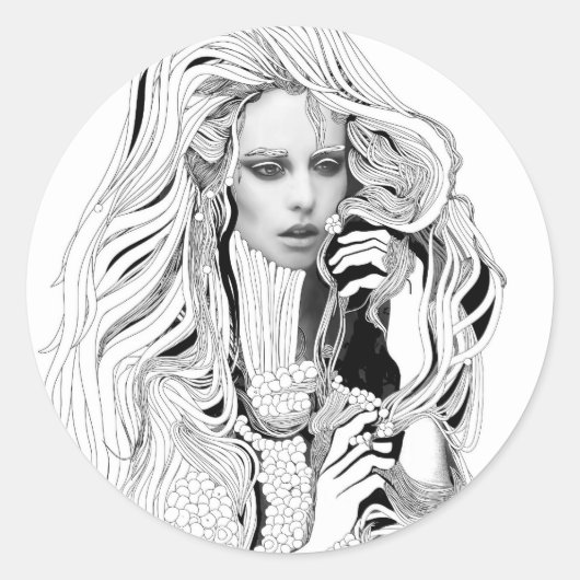 Quantumのもつれ ラウンドシール (正面)