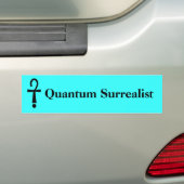 Quantumの超現実主義者 バンパーステッカー (車上)