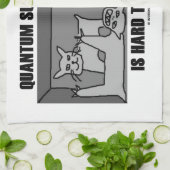 Quantumの重ね合わせは説明しにくいです(物理学) キッチンタオル (折り畳み)