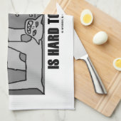 Quantumの重ね合わせは説明しにくいです(物理学) キッチンタオル (四つ折り)