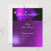 QUANTUM BUBBLE モノグラム パープル 招待状 (裏面)