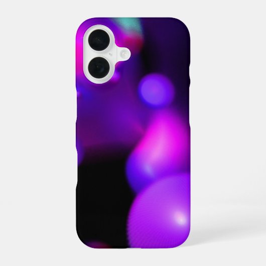 QUANTUM BUBBLE 紫 iPhone 16ケース (裏面)