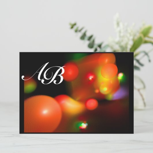 QUANTUM BUBBLE 赤 黒 ピンク 招待状 (スタンド正面)