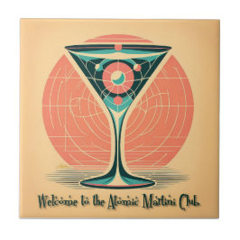 Quantum Entanglement Atomic Martini Club Cocktail タイル