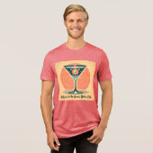 Quantum Entanglement Atomic Martini Club Cocktail トライブレンドＴシャツ (正面全面)