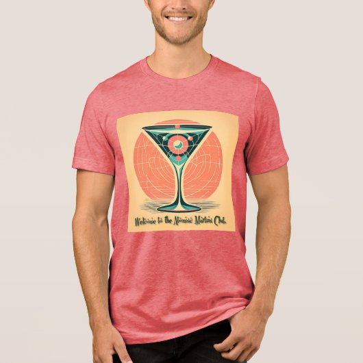 Quantum Entanglement Atomic Martini Club Cocktail トライブレンドＴシャツ (正面)