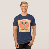 Quantum Entanglement Atomic Martini Club Cocktail トライブレンドＴシャツ (正面全面)