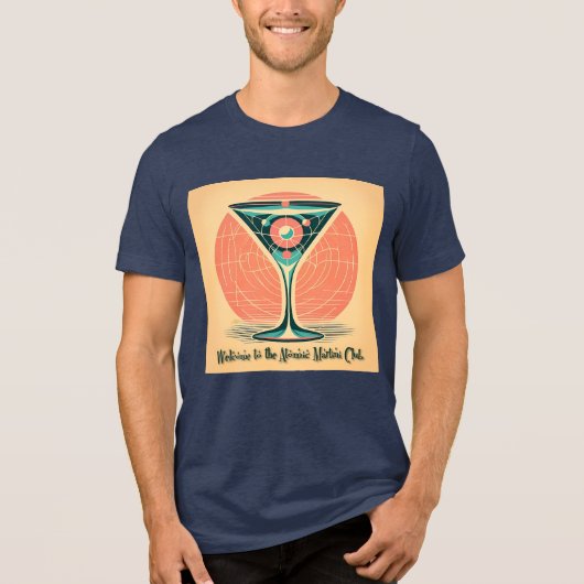 Quantum Entanglement Atomic Martini Club Cocktail トライブレンドＴシャツ (正面)