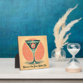 Quantum Entanglement Atomic Martini Club Cocktail フォトプラーク (インサイチュ)