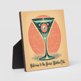 Quantum Entanglement Atomic Martini Club Cocktail フォトプラーク