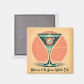 Quantum Entanglement Atomic Martini Club Cocktail マグネット (正面/裏面)