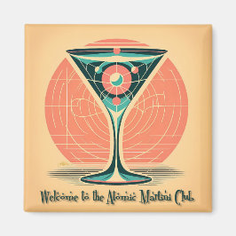 Quantum Entanglement Atomic Martini Club Cocktail マグネット