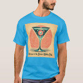 Quantum Entanglement Atomic Martini Club Cocktail Tシャツ (正面)