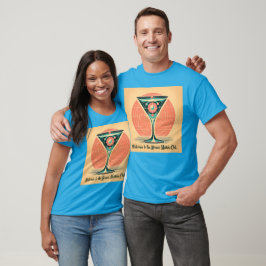 Quantum Entanglement Atomic Martini Club Cocktail Tシャツ