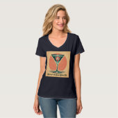 Quantum Entanglement Atomic Martini Club Cocktail Tシャツ (正面フル)