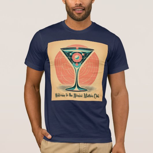 Quantum Entanglement Atomic Martini Club Cocktail Tシャツ (正面)