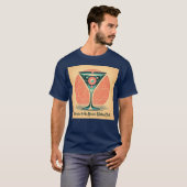 Quantum Entanglement Atomic Martini Club Cocktail Tシャツ (正面フル)