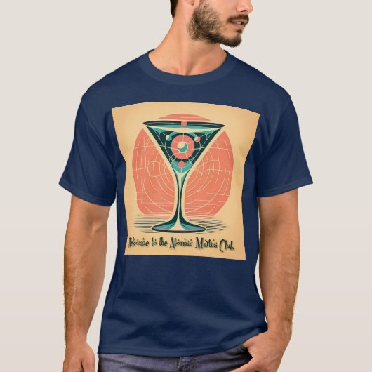 Quantum Entanglement Atomic Martini Club Cocktail Tシャツ (正面)
