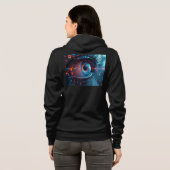Quantum Eyeのブラックベラフーディ パーカ (裏面フル)