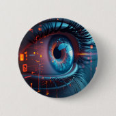 Quantum Eyeラウンドボタン 缶バッジ (正面)