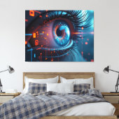 Quantum Eye キャンバスプリント (インサイチュ (寝室))