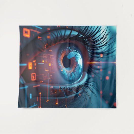 Quantum Eye tapestry タペストリー (正面(横))