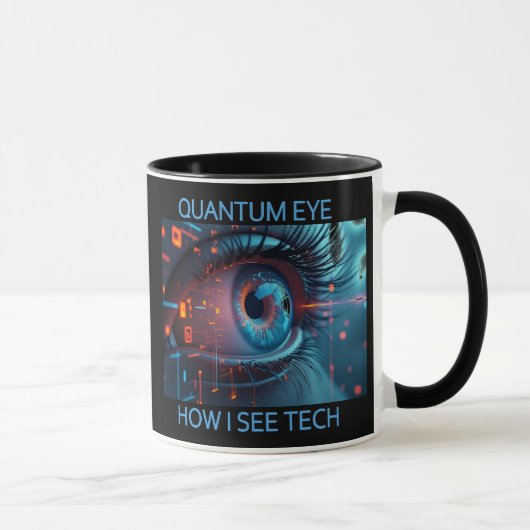 Quantum Eye Techハンドマ離れグ マグカップ (右)