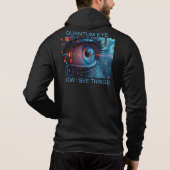 Quantum Eye things men Bella black hoodie パーカ (裏面)