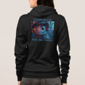 Quantum Eye things women Bella black hoodie パーカ (裏面)