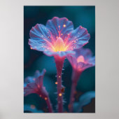 "Quantum Flora ブラックライトで輝く銀河の花 ポスター (正面)