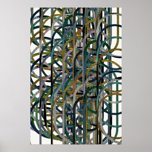 Quantum Geometric Pattern ポスター (正面)