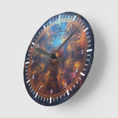 Quantum Halo Matrix ラウンド壁時計 (傾斜)