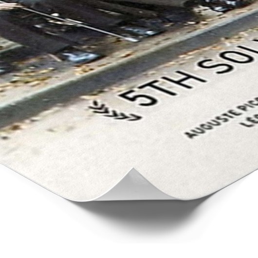 Quantum Mechaに関する5th Solvay Conference ポスター (角)