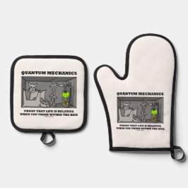 Quantum Mechanics Proof That Life Is Relative 鍋つかみ&鍋敷きセット