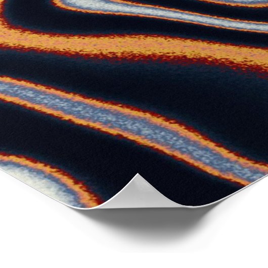 Quantum Physics Acrylic Painting  ポスター (角)