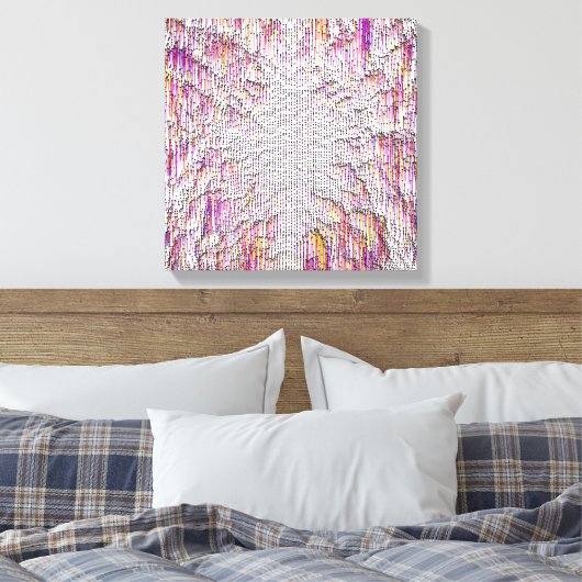 Quantum Physics Colorful Design  キャンバスプリント (インサイチュ (寝室))