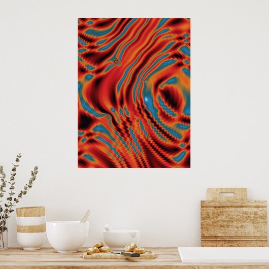 Quantum Physics Colorful Design  ポスター (キッチン)