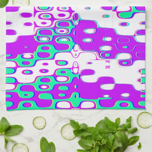 Quantum Physics Geometric Pattern  キッチンタオル (折り畳み)