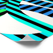 Quantum Physics Geometric Pattern  ポスター (角)