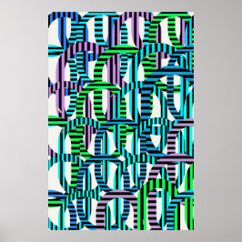 Quantum Physics Geometric Pattern  ポスター