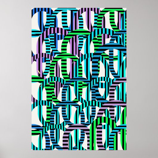 Quantum Physics Geometric Pattern  ポスター (正面)