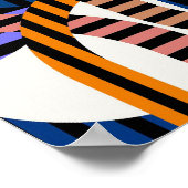 Quantum Physics Geometric Pattern ポスター (角)