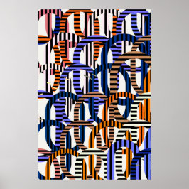 Quantum Physics Geometric Pattern  ポスター