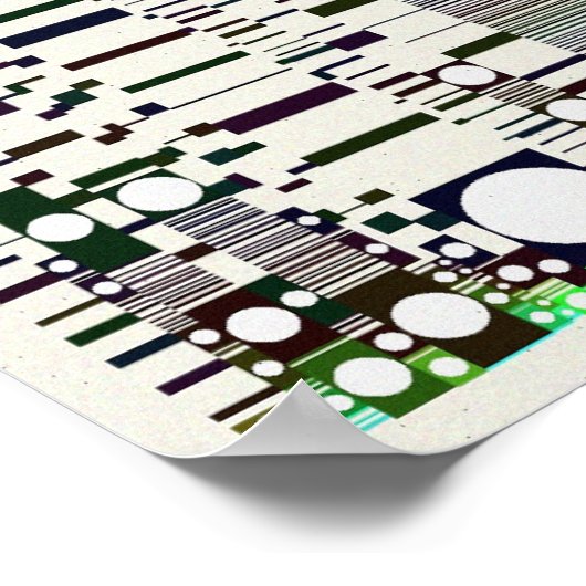 Quantum Physics Geometric Pattern  ポスター (角)