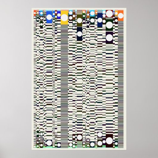 Quantum Physics Geometric Pattern  ポスター (正面)