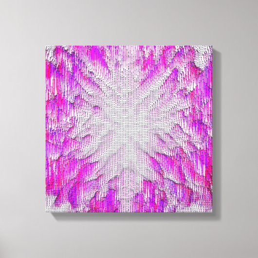 Quantum Physics Geometric Pattern Design  キャンバスプリント (正面)