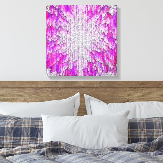 Quantum Physics Geometric Pattern Design  キャンバスプリント (インサイチュ (寝室))