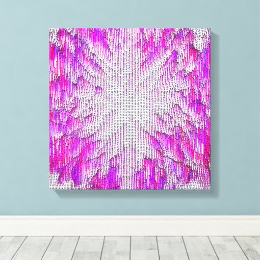 Quantum Physics Geometric Pattern Design  キャンバスプリント (インサイチュ (ウッドフロア))