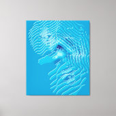 Quantum Physics Liquid Kinetic Painting  キャンバスプリント (正面)